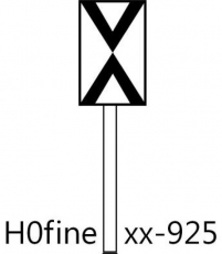 Vorsignaltafel (Ne 2) - Fertigmodell