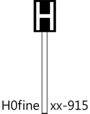 Haltetafel, schwarze Tafel (Ne 5) - Fertigmodell