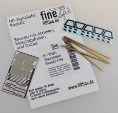 Trapeztafeln - Bausatz 4 Stk.