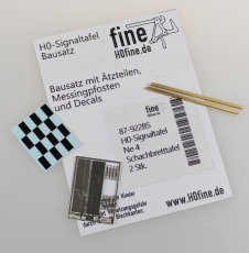 Schachbrettafeln (Ne 4)  - Bausatz 2 Stk.