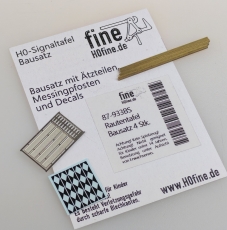 Rautentafel Bü2 - Bausatz 4 Stk.