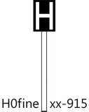 Haltetafel, schwarze Tafel (Ne 5) - Fertigmodell