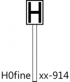Haltetafel, weiße Tafel (Ne 5) - Fertigmodell