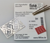 Andreaskreuze, DB-Ausführung  - Bausatz 4 Stk.