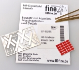 Andreaskreuze, querliegend - Bausatz 4 Stk.