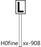 Signaltafeln P, L, H, A-Tafeln  - Bausatz 5 Stk.