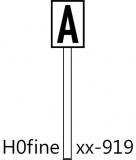 Signaltafeln P, L, H, A-Tafeln  - Bausatz 5 Stk.