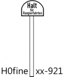 Halt für Rangierfahrten-Tafeln  - Bausatz 6 Stk.